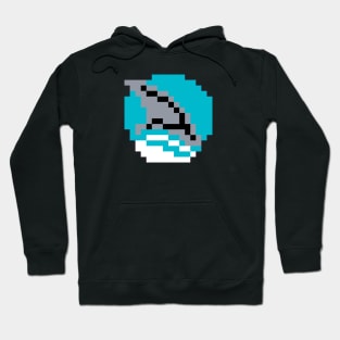 8-Bit Shark Fin Hoodie